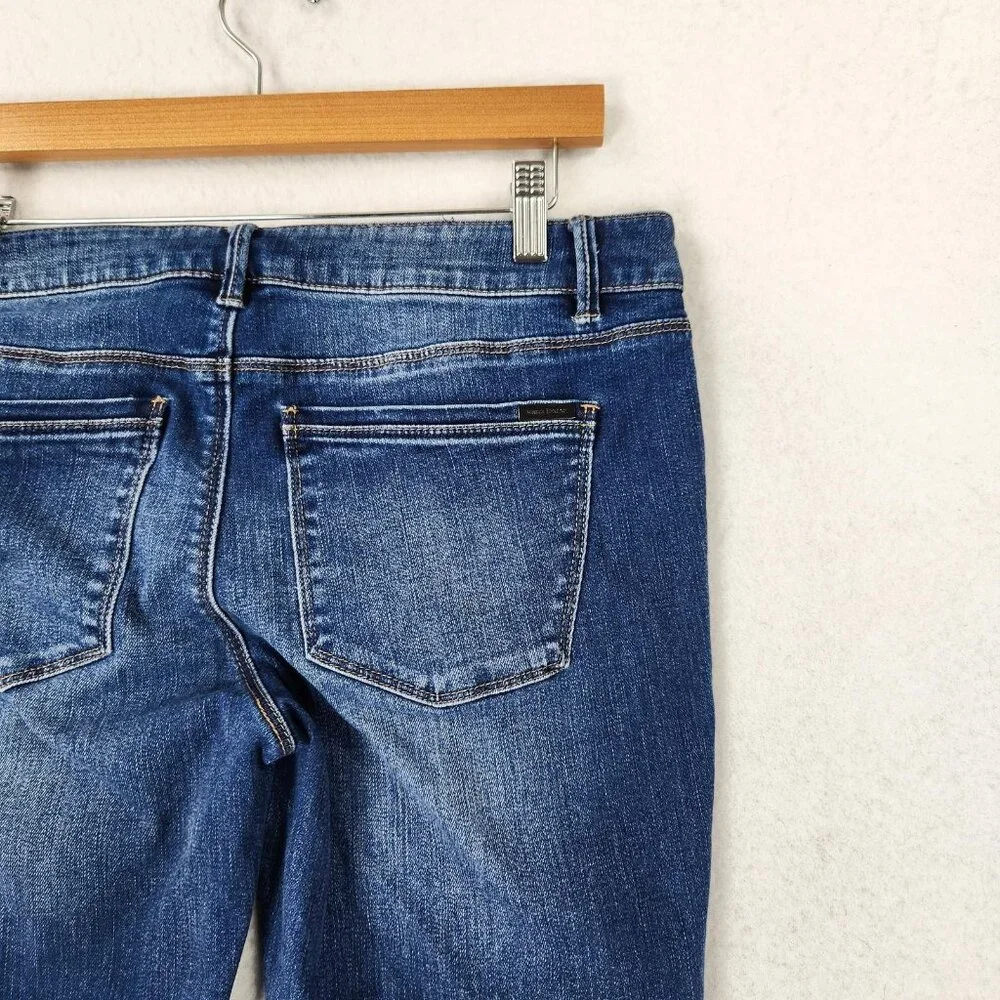WHBM Jeans Womens 8 Blue Skimmer Stretch Mid Rise Denim Casual Ankle